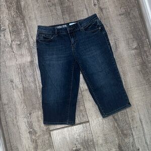 DKNY Dark Blue Cropped Jeans